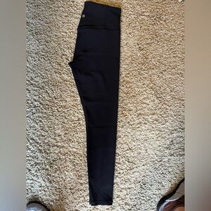 Athleta Black Elation Rib Tights